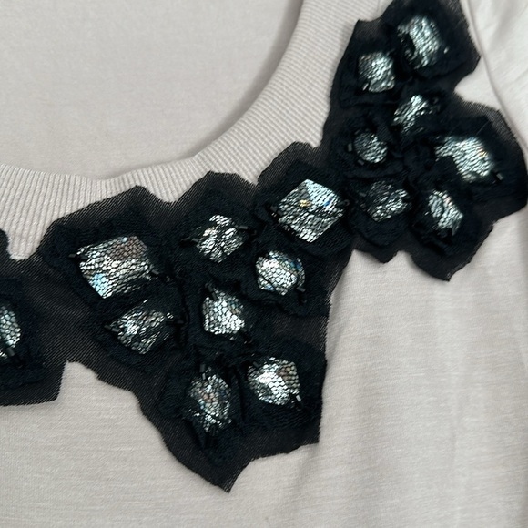 Escada Tee with Crystal Collar - Picture 2 of 6